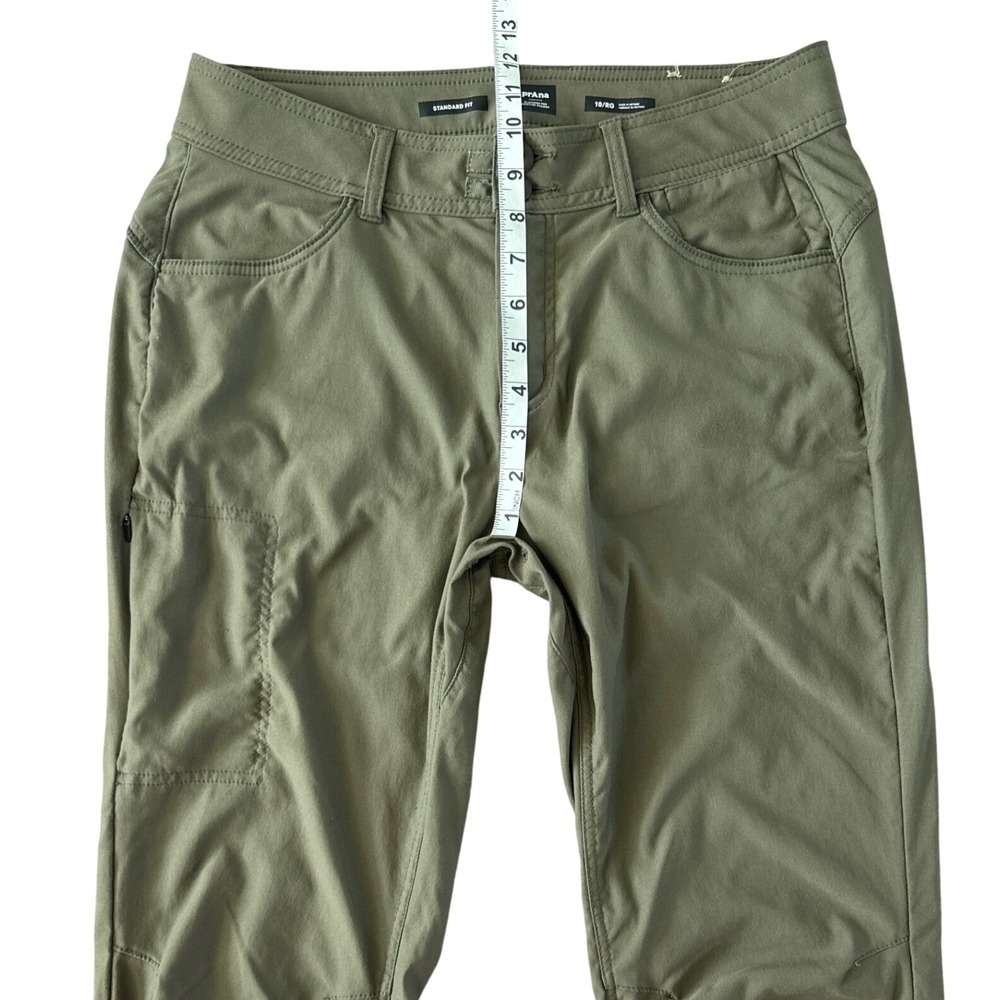 PrAna Halle Low Rise Bootcut Pants Slate Green 10R Roll Up Hiking Outdoors $98 - Picture 7 of 14